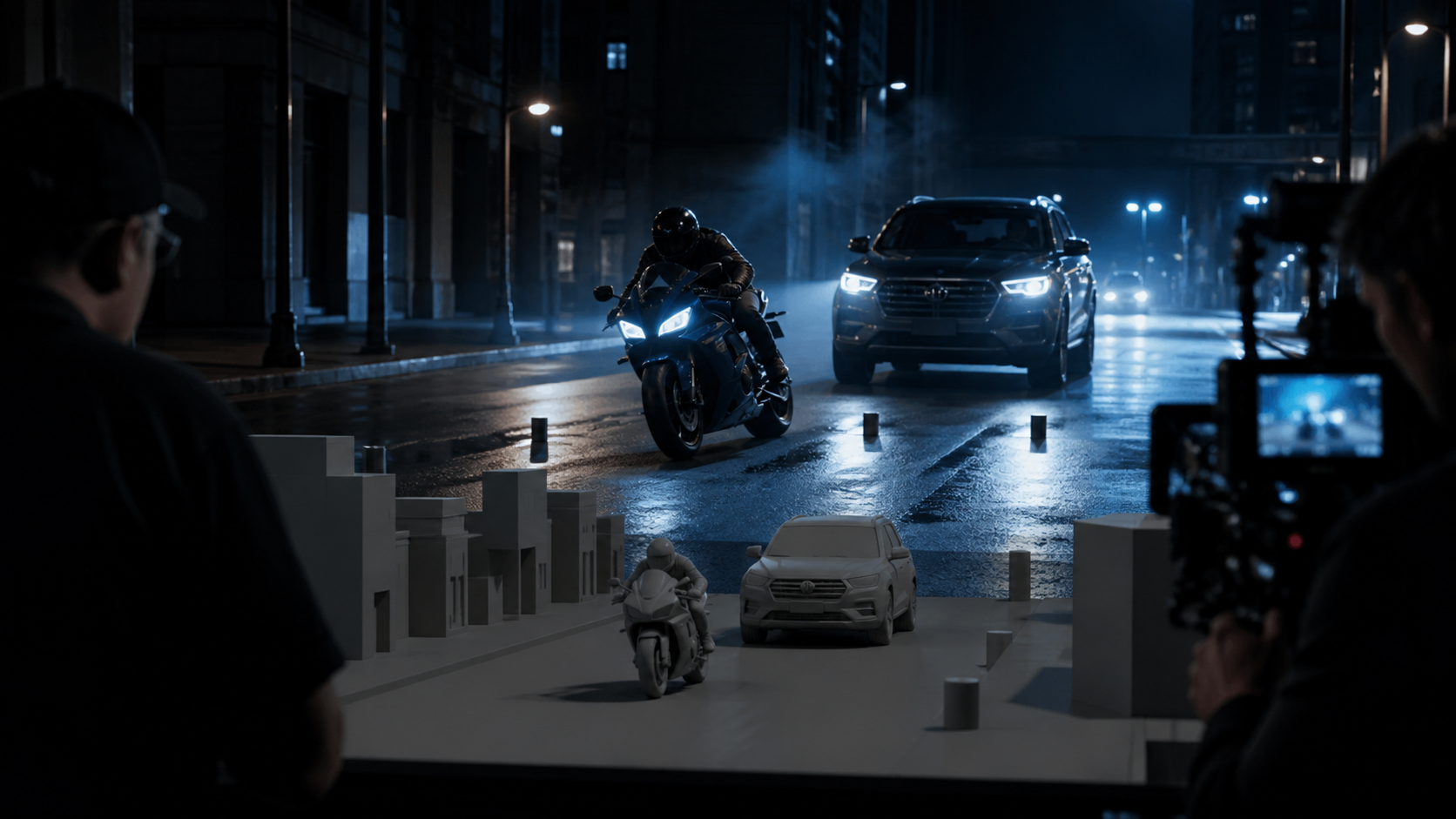 A Previsualized Action Sequence production workflow concept